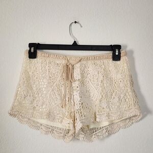 Canclay Cream Lace Accent Bottoms Size Juniors Medium